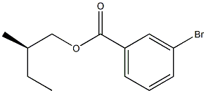 (-)-m-Bromobenzoic acid (R)-2-methylbutyl ester 구조식 이미지