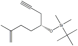 (R)-5-(tert-Butyldimethylsiloxy)-2-methyl-1-octen-7-yne Structure