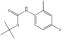 N-(tert-Butyloxycarbonyl)-2-methyl-4-fluoroaniline Structure