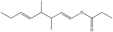 Propionic acid 3,4-dimethyl-1,5-octadienyl ester 구조식 이미지
