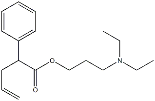 2-Phenyl-4-pentenoic acid 3-(diethylamino)propyl ester 구조식 이미지