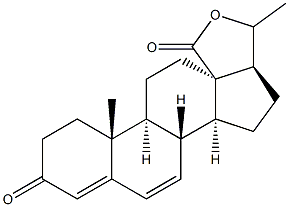 20-Hydroxy-3-oxopregna-4,6-dien-18-oic acid 18,20-lactone Structure