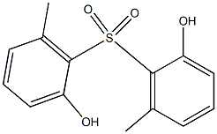 2,2'-Dihydroxy-6,6'-dimethyl[sulfonylbisbenzene] 구조식 이미지