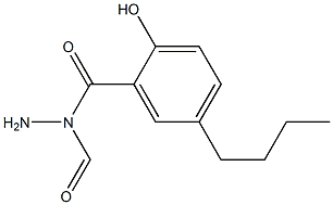 5-Butylsalicylic acid N-formyl hydrazide Structure