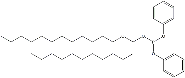 Phosphorous acid 1-(dodecyloxy)dodecyldiphenyl ester 구조식 이미지