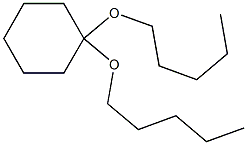 Cyclohexanone dipentyl acetal 구조식 이미지