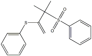 2-Phenylthio-3-phenylsulfonyl-3-methyl-1-butene 구조식 이미지