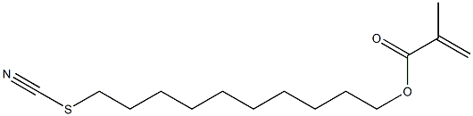 Methacrylic acid 10-thiocyanatodecyl ester 구조식 이미지