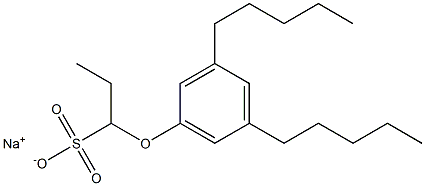 1-(3,5-Dipentylphenoxy)propane-1-sulfonic acid sodium salt 구조식 이미지