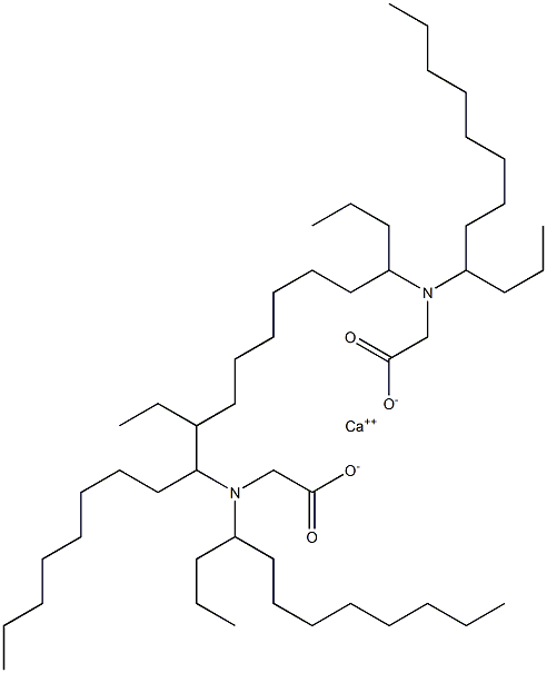 Bis[N,N-bis(1-propylnonyl)aminoacetic acid]calcium salt Structure