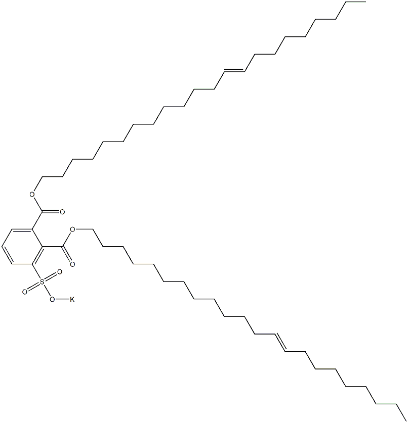 3-(Potassiosulfo)phthalic acid di(13-docosenyl) ester Structure