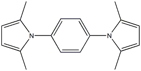 1,4-Bis(2,5-dimethyl-1H-pyrrol-1-yl)benzene 구조식 이미지