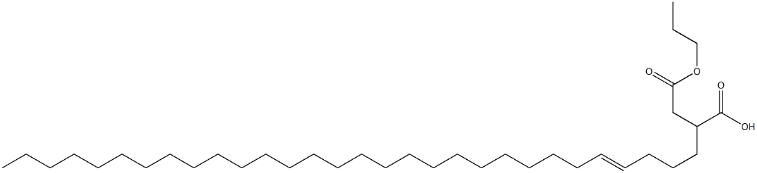 2-(4-Triacontenyl)succinic acid 1-hydrogen 4-propyl ester Structure