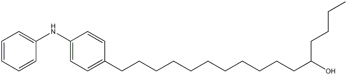4-(12-Hydroxyhexadecyl)phenylphenylamine 구조식 이미지