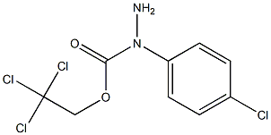 N2-(4-Chlorophenyl)carbazic acid (2,2,2-trichloroethyl) ester 구조식 이미지