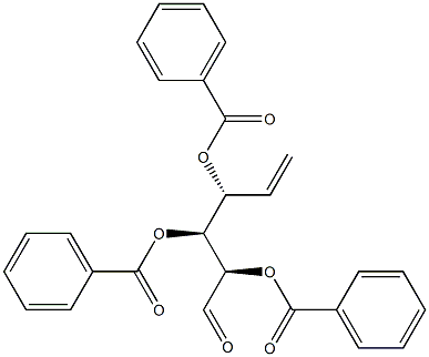 (2R,3S,4R)-2,3,4-Tris(benzoyloxy)-5-hexenal Structure