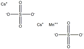 Cesium manganese(II) sulfate 구조식 이미지