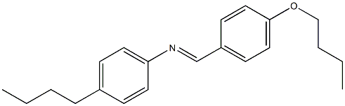 N-(p-Butoxybenzylidene)-p-butylaniline 구조식 이미지