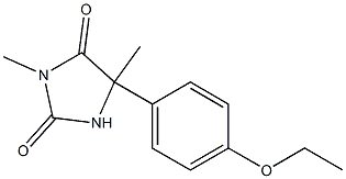 3,5-Dimethyl-5-(4-ethoxyphenyl)hydantoin Structure