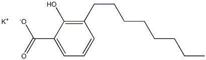 3-Octyl-2-hydroxybenzoic acid potassium salt 구조식 이미지