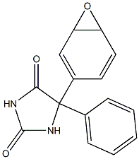 5-(3,4-Epoxy-1,5-cyclohexadienyl)-5-phenyl-2,4-imidazolidinedione 구조식 이미지