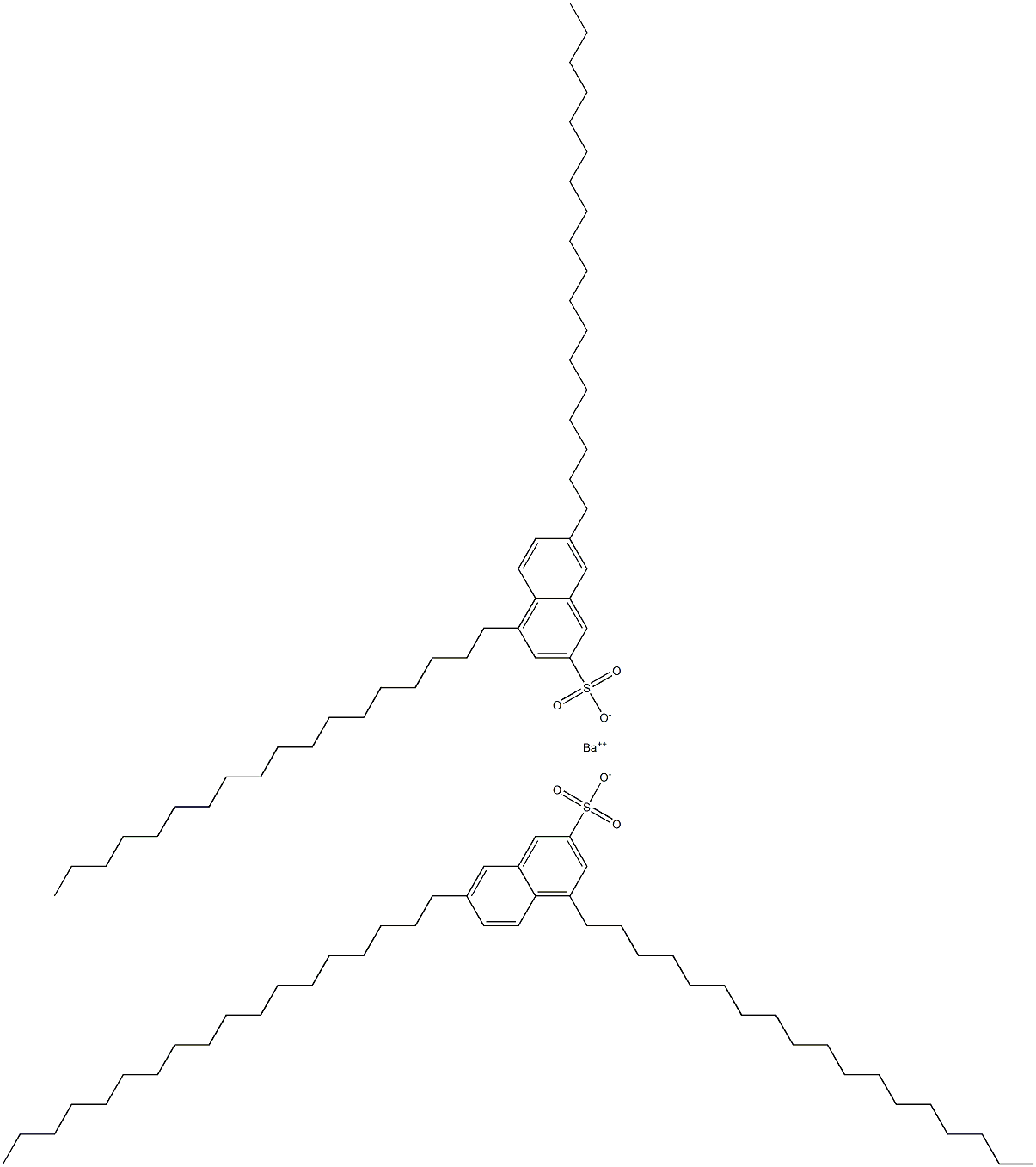 Bis(4,7-dioctadecyl-2-naphthalenesulfonic acid)barium salt 구조식 이미지