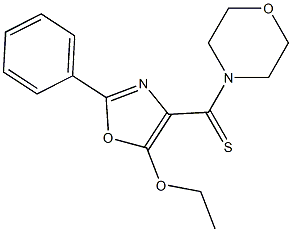 5-Ethoxy-2-phenyl-4-[(morpholino)thiocarbonyl]oxazole 구조식 이미지