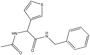 2-Acetylamino-2-(3-thienyl)-N-benzylacetamide Structure