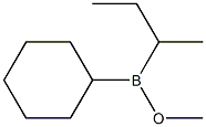 Cyclohexyl sec-butyl(methoxy)borane 구조식 이미지