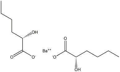 Bis[[S,(-)]-2-hydroxyhexanoic acid] barium salt 구조식 이미지