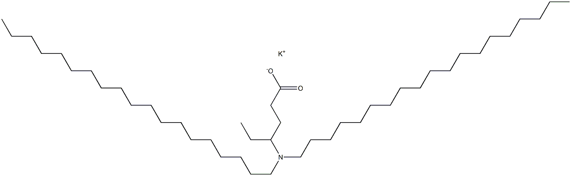 4-(Dinonadecylamino)hexanoic acid potassium salt Structure