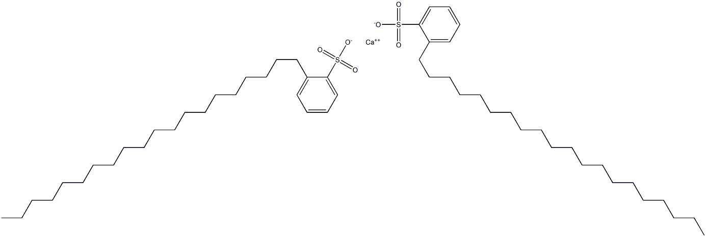 Bis(2-icosylbenzenesulfonic acid)calcium salt 구조식 이미지