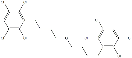 2,3,5,6-Tetrachlorophenylbutyl ether 구조식 이미지