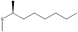 [S,(+)]-Methyl 1-methylheptyl sulfide 구조식 이미지