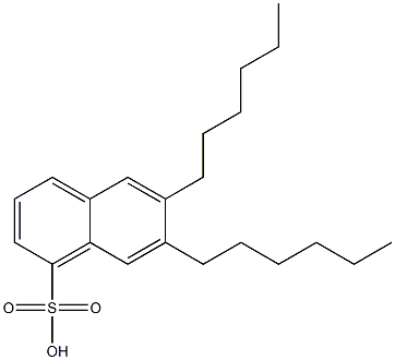 6,7-Dihexyl-1-naphthalenesulfonic acid 구조식 이미지