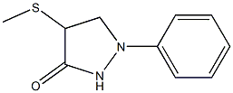1-Phenyl-4-methylthiopyrazolidin-3-one Structure