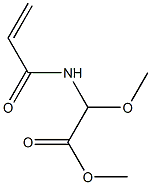 2-(Acryloylamino)-2-methoxyacetic acid methyl ester 구조식 이미지