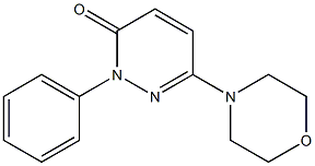 6-Morpholino-2-phenyl-3(2H)-pyridazinone 구조식 이미지