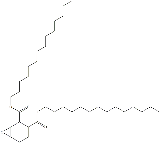 7-Oxabicyclo[4.1.0]heptane-2,3-dicarboxylic acid ditetradecyl ester 구조식 이미지