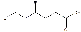 [S,(-)]-6-Hydroxy-4-methylhexanoic acid Structure