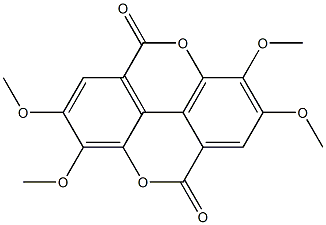 2,3,7,8-Tetramethoxy-[1]benzopyrano[5,4,3-cde][1]benzopyran-5,10-dione 구조식 이미지