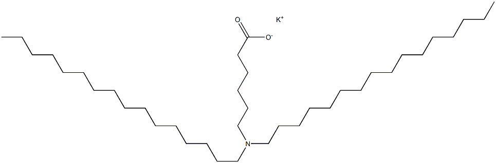 6-(Dihexadecylamino)hexanoic acid potassium salt 구조식 이미지