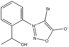 4-Bromo-3-[2-(1-hydroxyethyl)phenyl]-1,2,3-oxadiazol-3-ium-5-olate Structure
