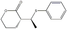 (S)-3-[(R)-1-(Phenylthio)ethyl]tetrahydro-2H-pyran-2-one 구조식 이미지