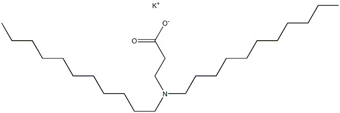 3-(Diundecylamino)propanoic acid potassium salt Structure