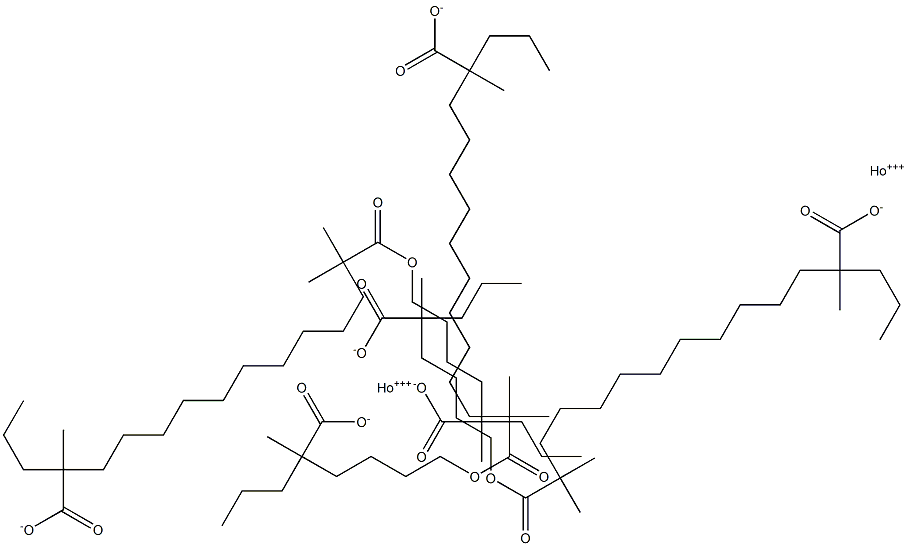 Holmium 2,2-dimethyloctanoate=bis(2-methyl-2-propylhexanoate) 구조식 이미지