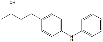 4-(3-Hydroxybutyl)phenylphenylamine 구조식 이미지