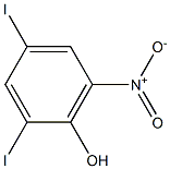 2,4-Diiodo-6-nitrophenol 구조식 이미지