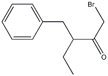 3-Benzyl-1-bromo-2-pentanone 구조식 이미지