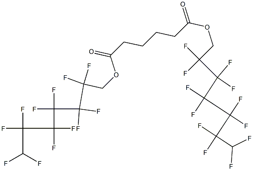 Hexanedioic acid bis(2,2,3,3,4,4,5,5,6,6,7,7-dodecafluoroheptyl) ester 구조식 이미지